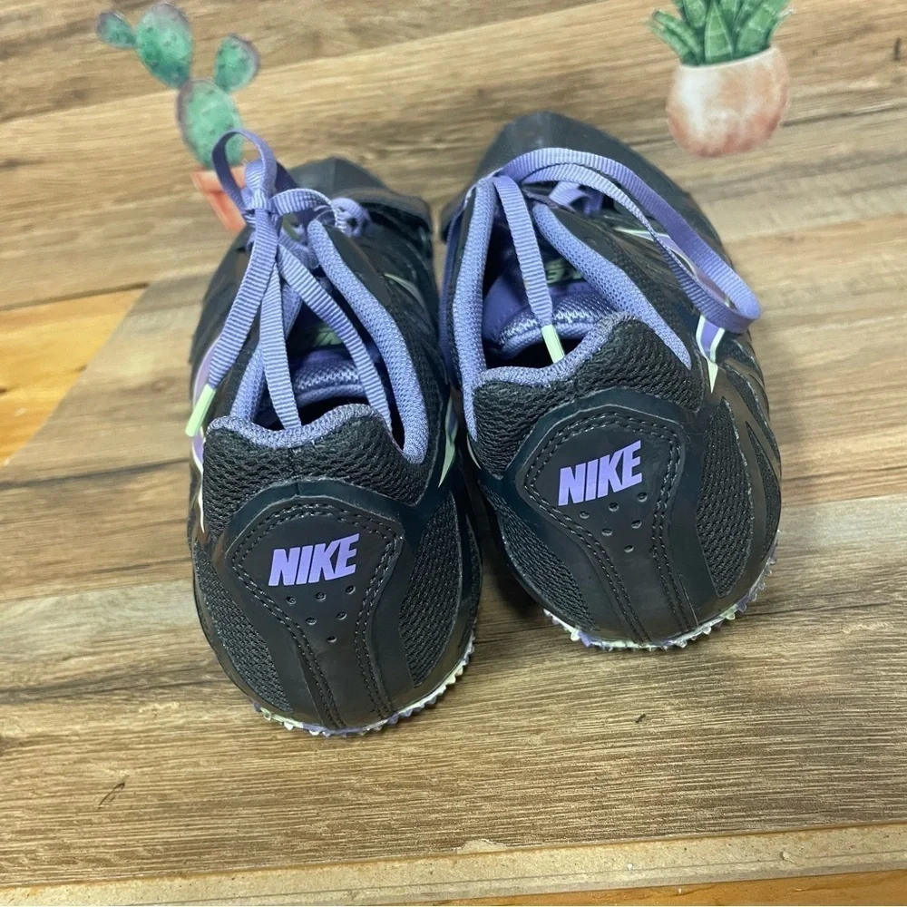 Nike Zoom Rival Sprint Racing Track Shoes Womens size 11 black purple